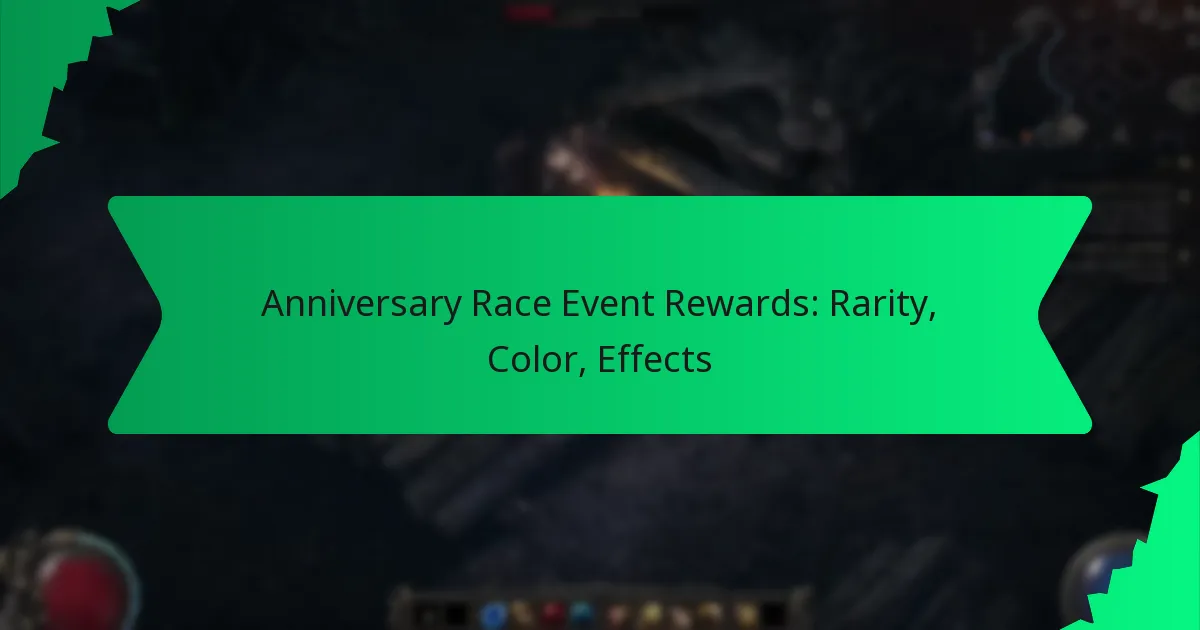 Anniversary Race Event Rewards: Rarity, Color, Effects