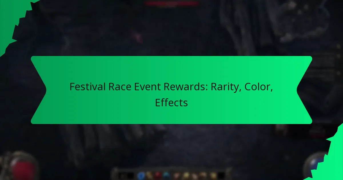 Festival Race Event Rewards: Rarity, Color, Effects