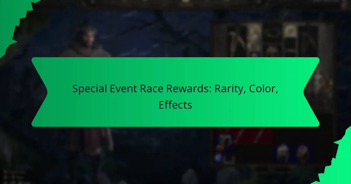 Special Event Race Rewards: Rarity, Color, Effects
