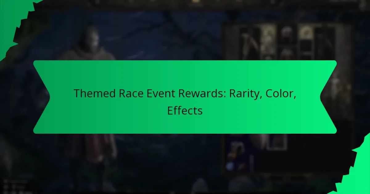 Themed Race Event Rewards: Rarity, Color, Effects