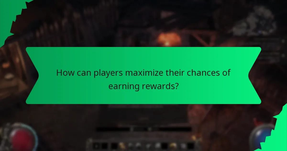 How can players maximize their chances of earning rewards?