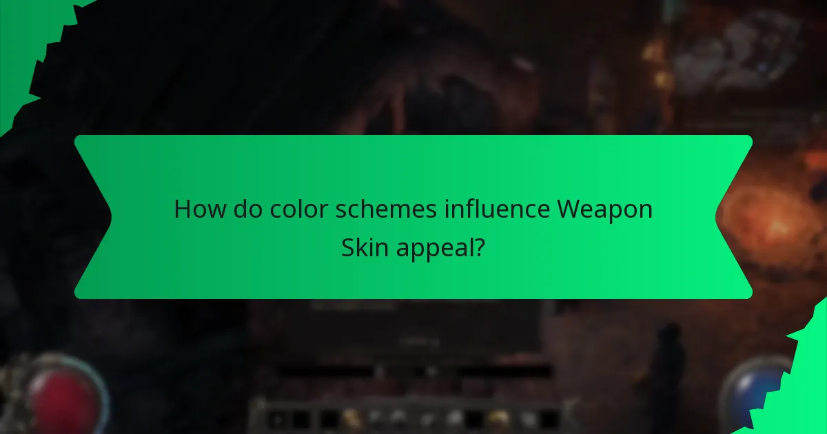 How do color schemes influence Weapon Skin appeal?
